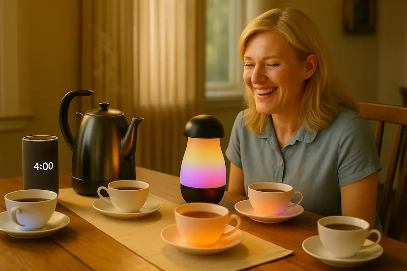 Alice smart looking glass tea party