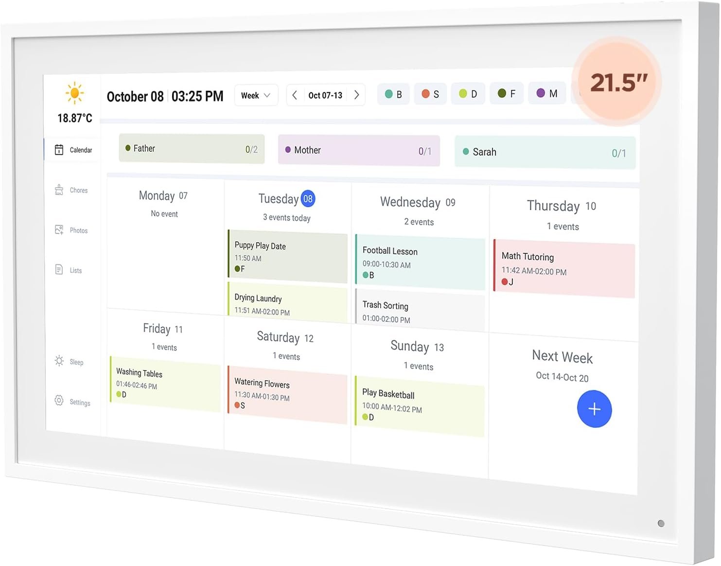 Skylight Calendar 21.5 and 15.6 inch sizes